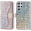 Puzdro na Samsung Galaxy S22 Ultra Glitter ružové Puzdro na Samsung Galaxy S22 Ultra Glitter ružové