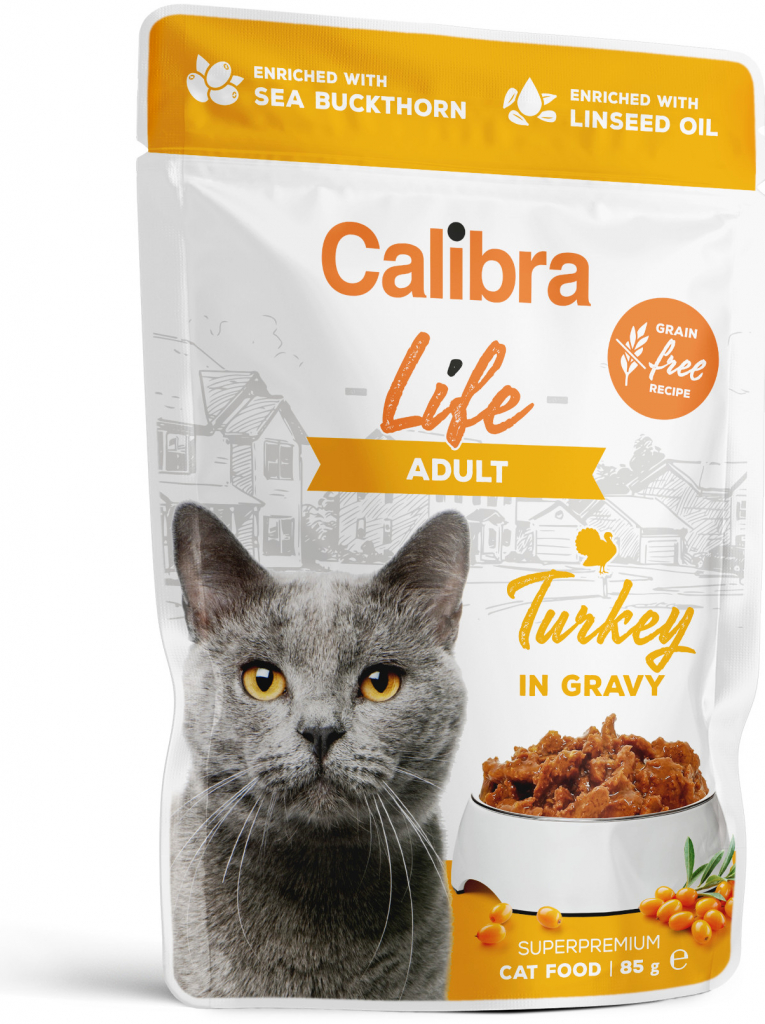 Calibra Cat Life Adult Turkey in gravy 85 g