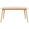 Unique Furniture Barrali Rozkladací jedálenský stôl s doskou v dubovom dekore v prírodnej farbe 150 x 90 cm Unique Furniture Barrali Rozkladací jedálenský stôl s doskou v dubovom dekore v prírodnej farbe 150 x 90 cm