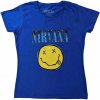 Nirvana Tričko Xerox Happy Face Unisex Blue M Nirvana Tričko Xerox Happy Face Unisex Blue M