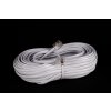 Solight Telefónny kábel RJ11 biely 10m Solight Telefónny kábel RJ11 biely 10m