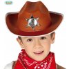 Kovbojský klobúk hnedý pre deti Kovbojský klobúk hnedý pre deti