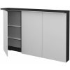 Dreja Trojdverová zrkadlová skrinka ASTON GA3OE 120 - N03 Graphite Dreja Trojdverová zrkadlová skrinka ASTON GA3OE 120 - N03 Graphite