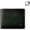 Značková tenká pánska kožená peňaženka Visconti GPPN302 zelená