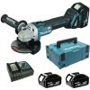 MAKITA Uhlová brúska AKU 125 mm Li-Ion LXT 18V Makpac DGA504RTJ (2× 5 Ah) 0088381684668 MAKITA Uhlová brúska AKU 125 mm Li-Ion LXT 18V Makpac DGA504RTJ (2× 5 Ah) 0088381684668