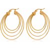 Troli Luxusné pozlátené náušnice kruhy Troli Luxusné pozlátené náušnice kruhy