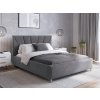 Čalúnená škandinávska posteľ 160x200 Scandi line 3 Grafitová Velvet Čalúnená škandinávska posteľ 160x200 Scandi line 3 Grafitová Velvet