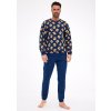 Cornette pánske pyžamo 457/293 Teddy 6 S tmavo modrá