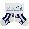 Sock Ons Classic Baby, Designer Navy Stripes