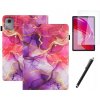 KOŽENÉ PUZDRO S GRAFIKOU + DOTYKOVÉ PERO + SKLO pre Lenovo Tab M11 10,95 / K11E 11 KOŽENÉ PUZDRO S GRAFIKOU + DOTYKOVÉ PERO + SKLO pre Lenovo Tab M11 10,95 / K11E 11