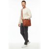 J&L Pánska veľká crossbody taška G301 hnedá J&L Pánska veľká crossbody taška G301 hnedá
