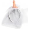 Diablo picante - white bridal veil with penis Diablo picante - white bridal veil with penis