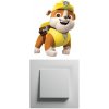 PIPPER. Samolepka nad vypínač „PAW Patrol - Rubble PIPPER. Samolepka nad vypínač „PAW Patrol - Rubble