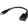 Renkforce USB kábel USB 3.2 Gen1 USB-C ® zástrčka, USB-A zásuvka 0.15 m čierna s funkciou OTG, pozlátené kontakty RF-4455819; RF-4455819 Renkforce USB kábel USB 3.2 Gen1 USB-C ® zástrčka, USB-A zásuvka 0.15 m čierna s funkciou OTG, pozlátené kontakty RF-4455819; RF-4455819