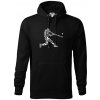 Hráč basebalu ikony - Mikina pánska Cape s kapucňou - 2XL ( Čierna ) Hráč basebalu ikony - Mikina pánska Cape s kapucňou - 2XL ( Čierna )