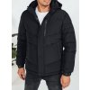 Dstreet pánska prešívaná zimná bunda s kapucňou TX5069 čierna