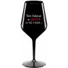 Som krásna a sexi! (A tiež...) - čierny nerozbitný pohár na víno 470 ml Som krásna a sexi! (A tiež...) - čierny nerozbitný pohár na víno 470 ml