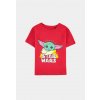 The Mandalorian Star Wars - Grogu - Boys Short Sleeved T-shirt Velikost: 158/164, Barva: Red The Mandalorian Star Wars - Grogu - Boys Short Sleeved T-shirt Velikost: 158/164, Barva: Red