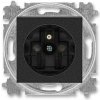 ABB 5519H-A02357 63 Levit Jednoduchá zásuvka s ochranným kolíkom, s uzávermi ABB 5519H-A02357 63 Levit Jednoduchá zásuvka s ochranným kolíkom, s uzávermi