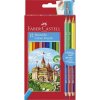 FABER-CASTELL Farebné ceruzky, sada, šesťhranné, FABER-CASTELL, 12 rôznych farieb + 3 ks bicolor ceruziek FABER-CASTELL Farebné ceruzky, sada, šesťhranné, FABER-CASTELL, 12 rôznych farieb + 3 ks bicolor ceruziek