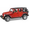 Bruder 2525 Jeep Wrangler Unlimited Rubicon Červená