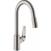 Hansgrohe Focus M42 - Drezová batéria M4216-H220 s výsuvnou spŕškou, vzhľad nehrdz - 71820800 Hansgrohe Focus M42 - Drezová batéria M4216-H220 s výsuvnou spŕškou, vzhľad nehrdz - 71820800