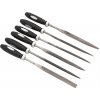 Sada ihlových pilníkov 4 x 160 mm s rukoväťou 6 dielna sada XL TOOLS Sada ihlových pilníkov 4 x 160 mm s rukoväťou 6 dielna sada XL TOOLS