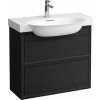 Laufen The New Classic skrinka 77.6x31.6x67.7 cm závesná kúpeľňová skrinka pod umývadlo čierna-dub H4060420856281 Laufen The New Classic skrinka 77.6x31.6x67.7 cm závesná kúpeľňová skrinka pod umývadlo čierna-dub H4060420856281