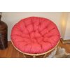 Nábytek PEGAS Polstr deluxe na křeslo papasan 110 cm - vínový melír Nábytek PEGAS Polstr deluxe na křeslo papasan 110 cm - vínový melír