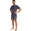 Gina 79152 pánské pyžamo krátké šedé