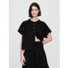 GAP 718359-01 Mušelínová oversize košile Černá