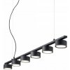 Ideal Lux 235486 závesný stropný luster Minor 6x15W | GX53 - čierny Ideal Lux 235486 závesný stropný luster Minor 6x15W | GX53 - čierny