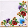 Servítky Slovenský folklór 20ks 33x33cm (Sada 20 servítok s pekným folklórnym vzorom) Servítky Slovenský folklór 20ks 33x33cm (Sada 20 servítok s pekným folklórnym vzorom)