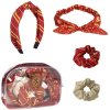 Harry Potter Hair Accessories čelenka do vlasov 1 ks + čelenka s mašľou 1 ks + hodvábna gumička do vlasov 2 ks + kozmetická taštička 1 ks Harry Potter Hair Accessories čelenka do vlasov 1 ks + čelenka s mašľou 1 ks + hodvábna gumička do vlasov 2 ks + kozmetická taštička 1 ks