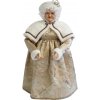 Zlatá vianočná dekorácia pani Mikulášová 64cm 41725 Zlatá vianočná dekorácia pani Mikulášová 64cm 41725