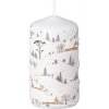 Vianočná sviečka valec 60 x 110 mm Snowy Poetry Vianočná sviečka valec 60 x 110 mm Snowy Poetry