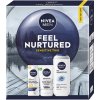 Nivea Men Feel Nurtured (Pánska vianočná darčeková kazeta) sprchovací gél + čistiaci pleťový gél + denný krém Nivea Men Feel Nurtured (Pánska vianočná darčeková kazeta) sprchovací gél + čistiaci pleťový gél + denný krém