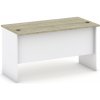 Kancelársky písací stôl MIRELLI, 140x80 cm, biela/dub sonoma Kancelársky písací stôl MIRELLI, 140x80 cm, biela/dub sonoma