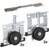 Walteco Montážna sada WS 70 pre 1 posuvné dvere, nosnosť 70 kg , 1046 Walteco Montážna sada WS 70 pre 1 posuvné dvere, nosnosť 70 kg , 1046