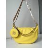 Dámska zlta crossbody kabelka s retiazkou – elegantná kabelka cez plece Dámska zlta crossbody kabelka s retiazkou – elegantná kabelka cez plece