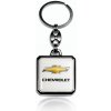 Prívesok na kľúče AutoZulu živicová Chevrolet hranatá biela