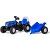 Rolly Toys Šlapací traktor Rolly Kid Landini modrý s vlekem