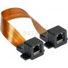 DATAWAY Okenná spojka RJ45, 300/235mm, medený pásik DATAWAY Okenná spojka RJ45, 300/235mm, medený pásik