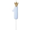 Party Deco SCU6-1-001J Party Deco Tortová sviečka s korunkou modrá číslo 9,5 cm 1 Party Deco SCU6-1-001J Party Deco Tortová sviečka s korunkou modrá číslo 9,5 cm 1