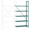 Manuflex RA3152.5021 Doplnková kancelárska polička s 5 poličkami z práškovej ocele, HxWxD = 1900 x 960 x 300 mm, (š x v x h) 1280 x 2500 x 1000 mm, oceľová; RA3152.5021 Manuflex RA3152.5021 Doplnková kancelárska polička s 5 poličkami z práškovej ocele, HxWxD = 1900 x 960 x 300 mm, (š x v x h) 1280 x 2500 x 1000 mm, oceľová; RA3152.5021
