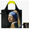 Skladacia nákupná taška LOQI JOHANNES VERMEER Girl with Pearl Earring Neon Skladacia nákupná taška LOQI JOHANNES VERMEER Girl with Pearl Earring Neon