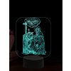 Beling 3D lampa, Svätá Hyldegarda, 16 farebná,AA78 Beling 3D lampa, Svätá Hyldegarda, 16 farebná,AA78