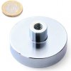 Neodymový magnetický úchyt so stopkou kruh Ø 60 v. 15/30 mm, závit M10, sila 198 kg Neodymový magnetický úchyt so stopkou kruh Ø 60 v. 15/30 mm, závit M10, sila 198 kg