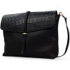 Ella Black Classic & Croco Classic Leather - kožená kabelka Ella Black Classic & Croco Classic Leather - kožená kabelka