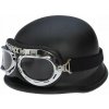 MOTOCYKLOVÁ PRILBA RETRO NEMECKÁ ČIERNA MOTOCYKLOVÁ PRILBA RETRO NEMECKÁ ČIERNA